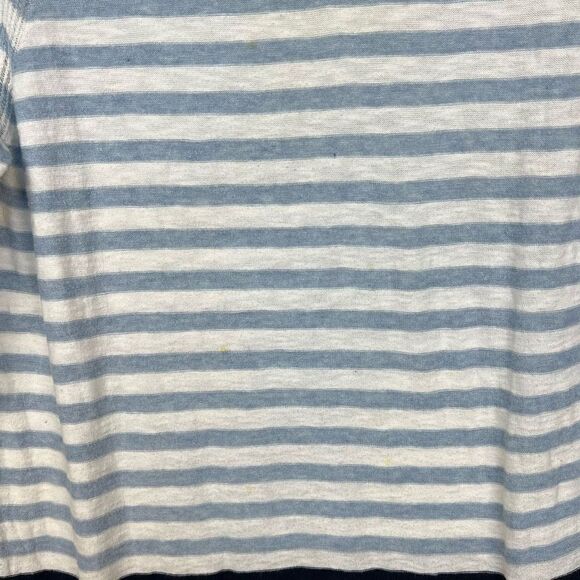 Vince Cotton Striped Sweater Lightweight Blue White Coastal Nautical size S - Picture 8 of 10